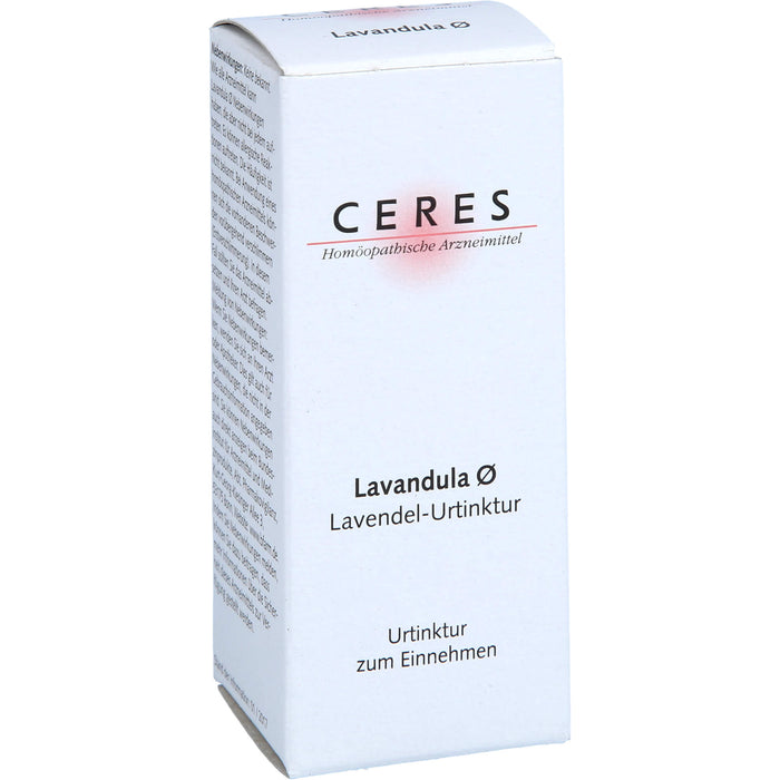 CERES Lavandula ø Urtinktur, 20 ml Solution