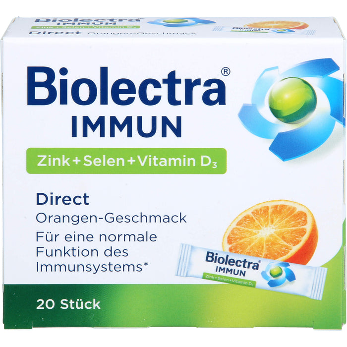 Biolectra Immun Zink + Selen + Vitamin D3 direct Micro-Pellets, 20 St. Beutel