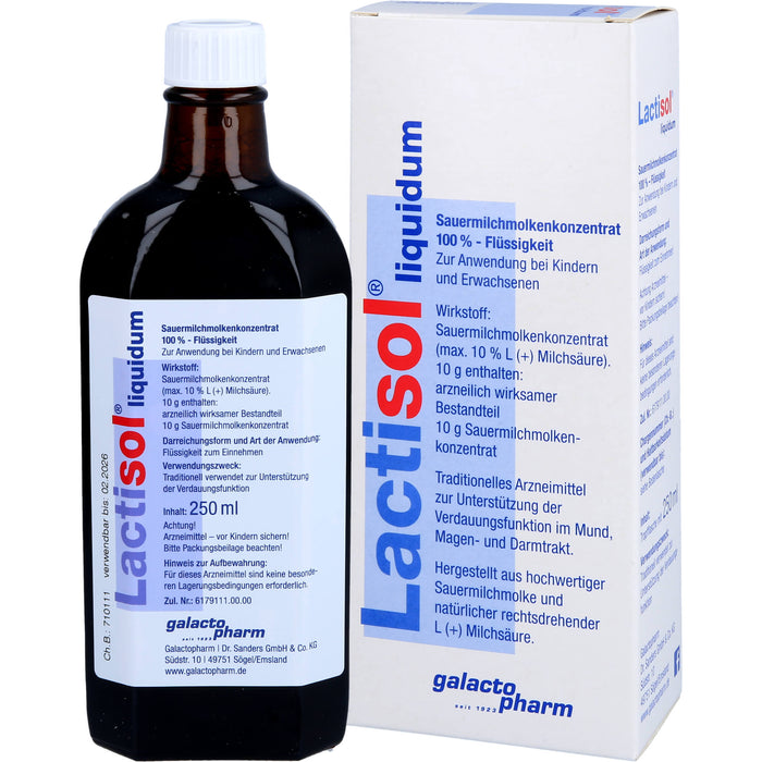 Lactisol Sauermilchmolkenkonzentrat zur Unterstützung der Verdauungsfunktion, 250 ml Solution