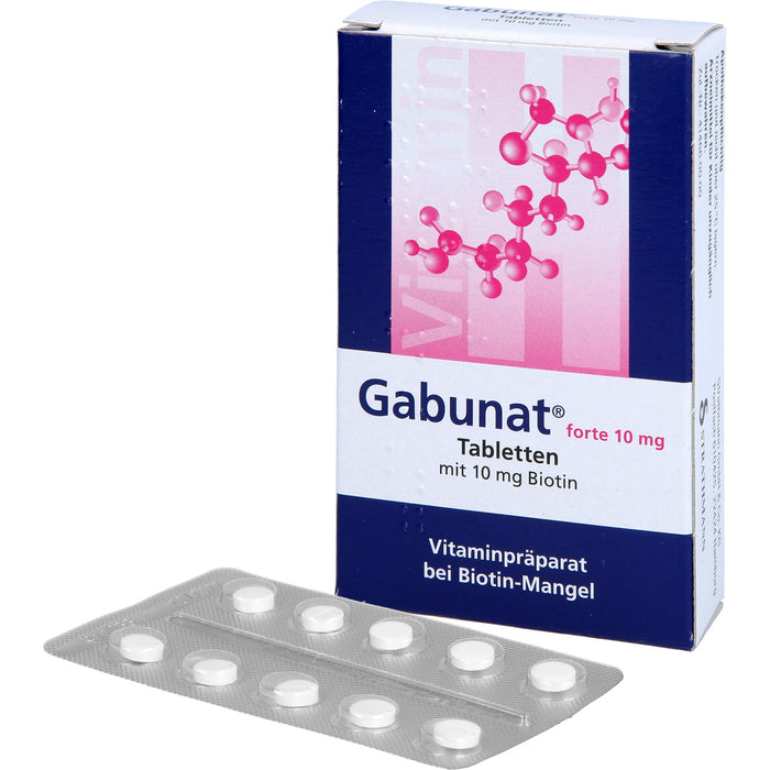 Gabunat forte 10 mg Tabletten mit Biotin bei Biotin-Mangel, 30 pcs. Tablets