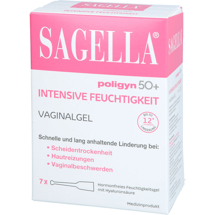 SAGELLA poligyn 50+ Intensive Feuchtigkeit Vaginalgel, 7 St. Einzeldosisbehältnisse