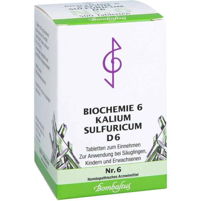 Biochemie 6 Kalium sulfuricum Bombastus D6 Tbl., 500 St TAB