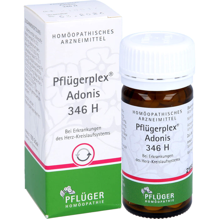 Pflügerplex Adonis 346 H Tabletten bei Erkrankungen des Herz-Kreislauf-Systems, 100 pcs. Tablets