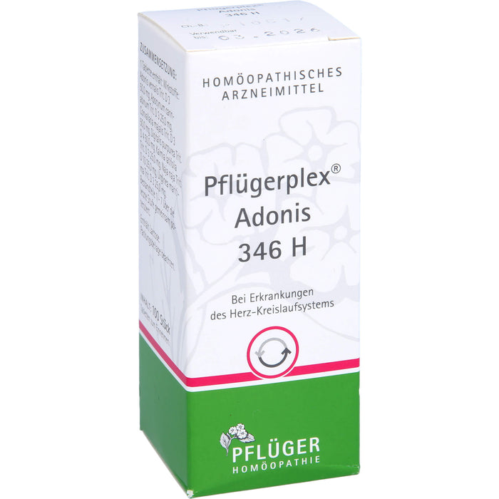 Pflügerplex Adonis 346 H Tabletten bei Erkrankungen des Herz-Kreislauf-Systems, 100 pcs. Tablets