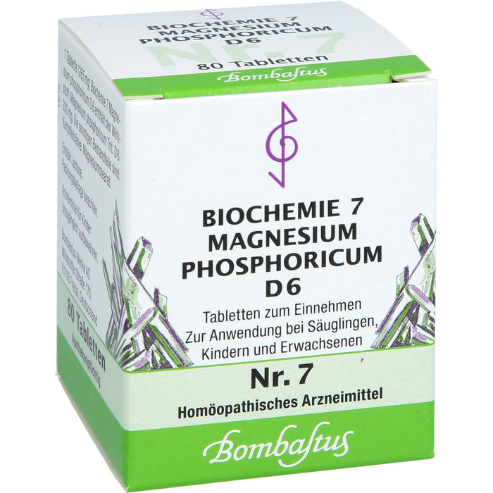 Biochemie 7 Magnesium phosphoricum Bombastus D6 Tbl., 80 St. Tabletten