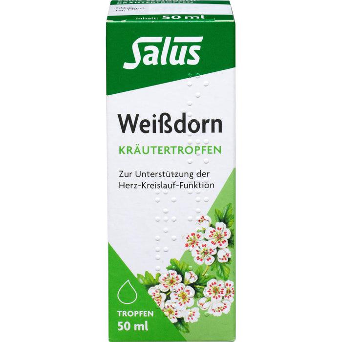 Salus Weißdorn-Kräutertropfen zur Unterstützung der Herz-Kreislauf-Funktion, 50 ml Lösung