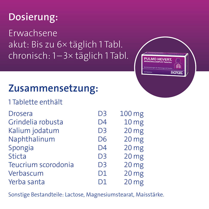 Pulmo Hevert Bronchialcomplex, 100 St. Tabletten