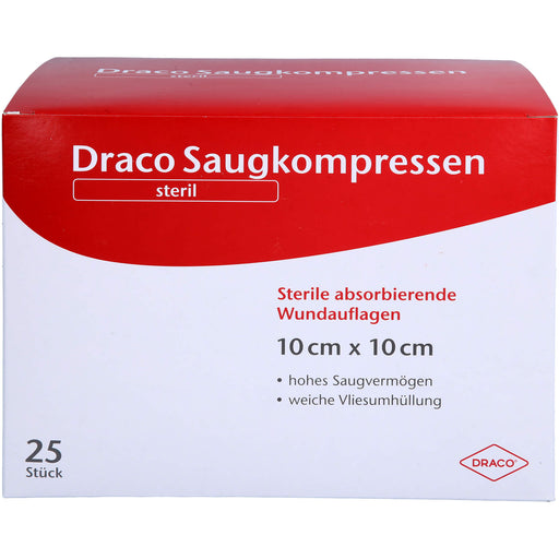 Saugkompressen steril 10x10cm, 25 St KOM