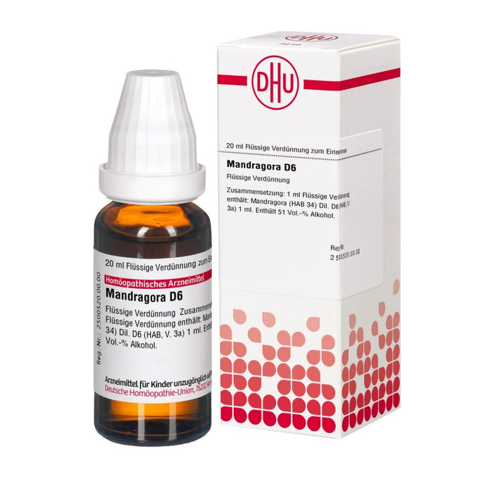DHU Mandragora D6 Dilution, 20 ml Solution