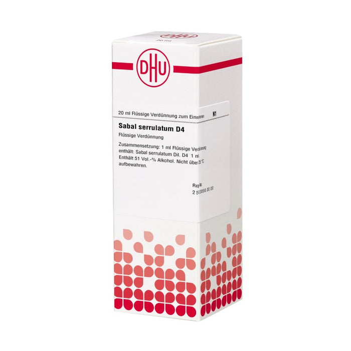 Sabal serrulatum D4 DHU Dilution, 20 ml Solution