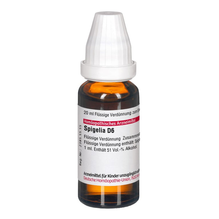 Spigelia D6 DHU Dilution, 20 ml Solution