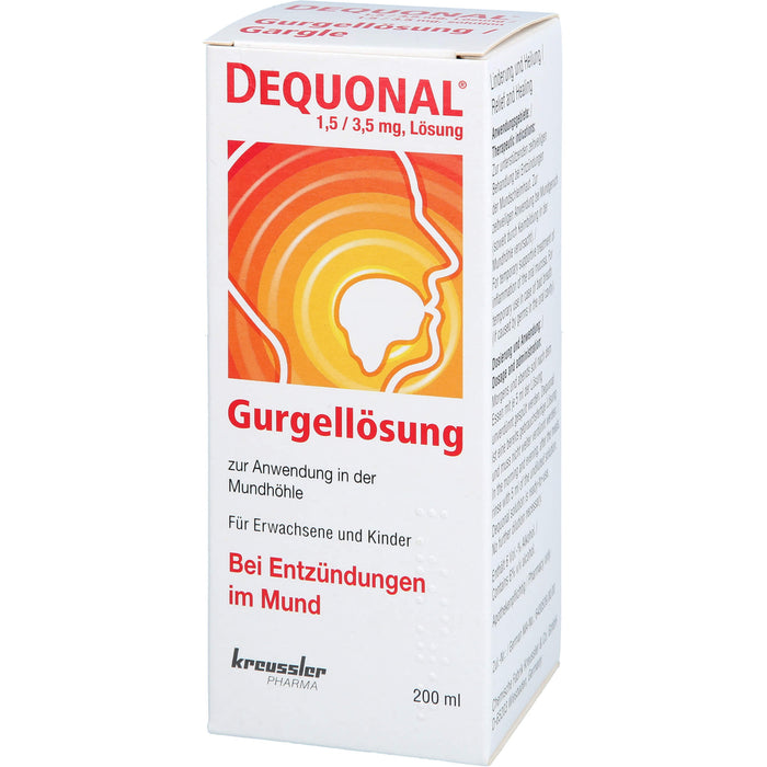 DEQUONAL Gurgellösung bei Entzündungen im Mund, 200 ml Solution