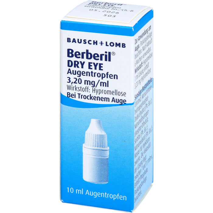 Berberil Dry Eye Augentropfen bei trockenem Auge, 10 ml Solution