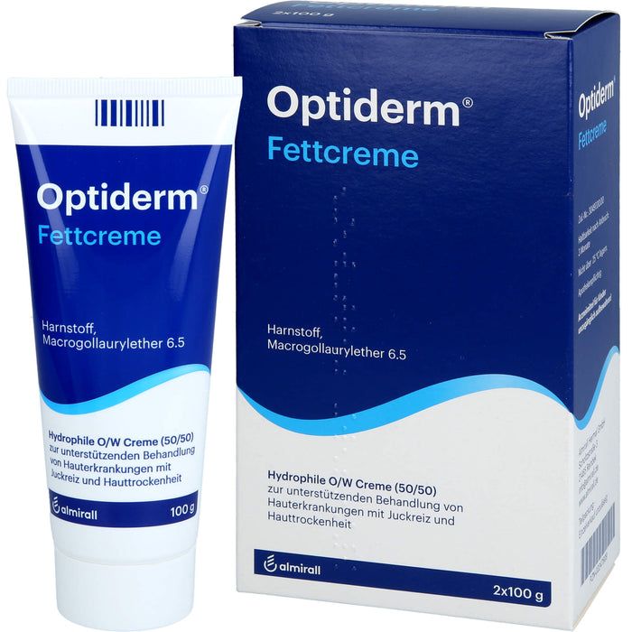 Optiderm Fettcreme bei Juckreiz und Hauttrockenheit, 200 g Cream