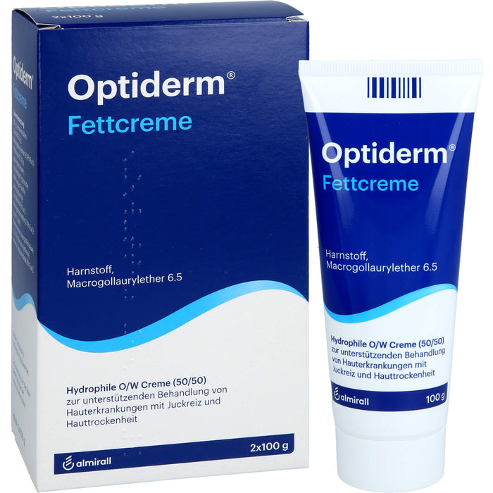 Optiderm Fettcreme bei Juckreiz und Hauttrockenheit, 200 g Cream