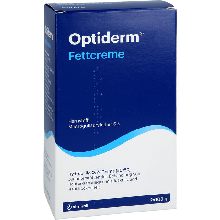 Optiderm Fettcreme bei Juckreiz und Hauttrockenheit, 200 g Creme
