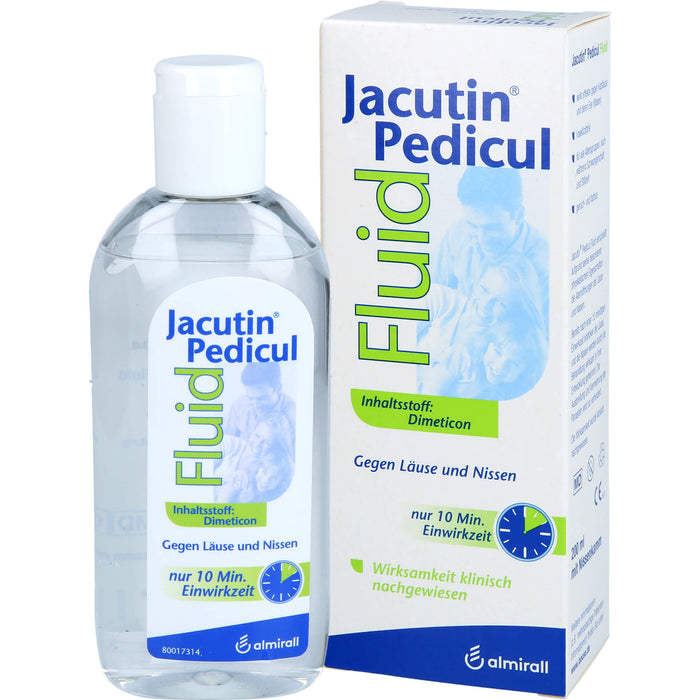 Jacutin Pedicul Fluid mit Nissenkamm gegen Läuse und Nissen, 200 ml Lösung