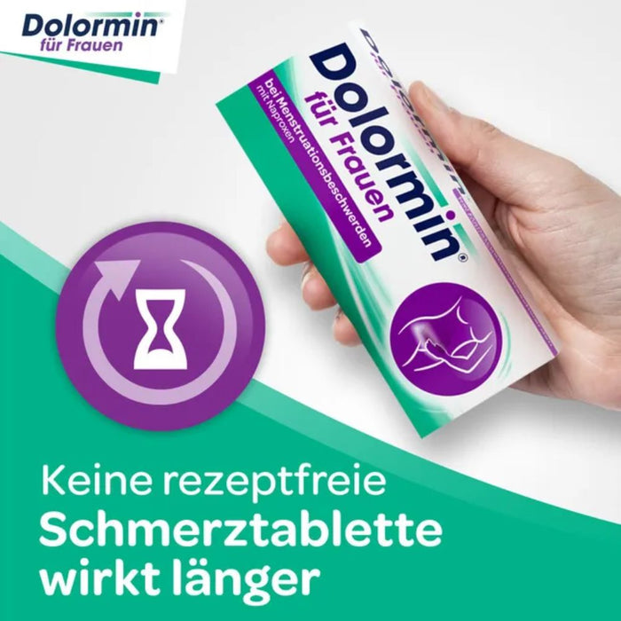 Dolormin für Frauen Tabletten bei Menstruationsbeschwerden, 20 pcs. Tablets