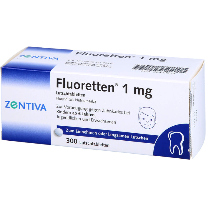 Fluoretten  1 mg, 300 pcs. Tablets