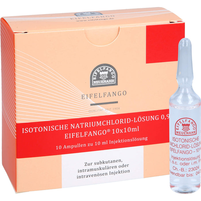 EIFELFANGO Isotonische Natriumchlorid-Lösung 0,9 %  Ampullen 10 ml, 100 ml Solution