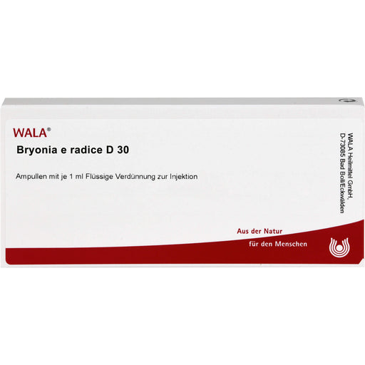 Bryonia e radice D30 Wala Ampullen, 10X1 ml AMP