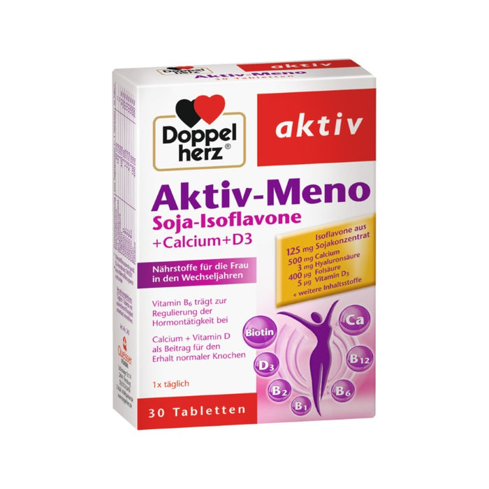 Doppelherz Aktiv-Meno Tabletten für die Frau in den Wechseljahren, 30 St. Tabletten