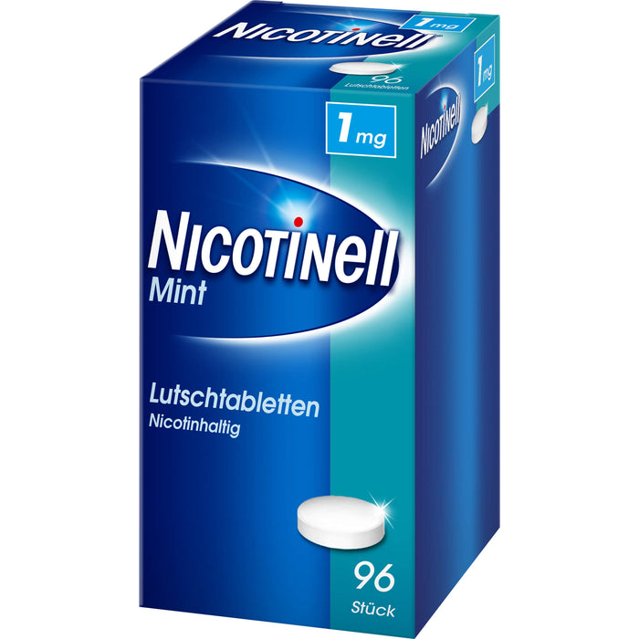 NICOTINell Lutschtabletten 1 mg Mint zur Raucherentwöhnung, 96 pc Tablettes