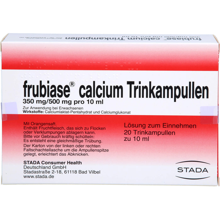 frubiase Calcium Trinkampullen, 20 St. Ampullen