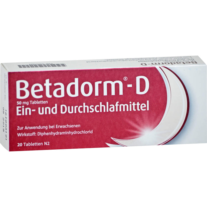 Betadorm-D 50 mg Tabletten, 20 pcs. Tablets