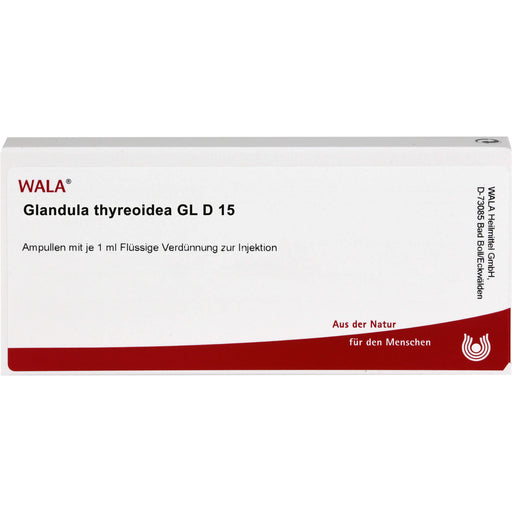 Glandula thyreoidea Gl D15 Wala Ampullen, 10X1 ml AMP