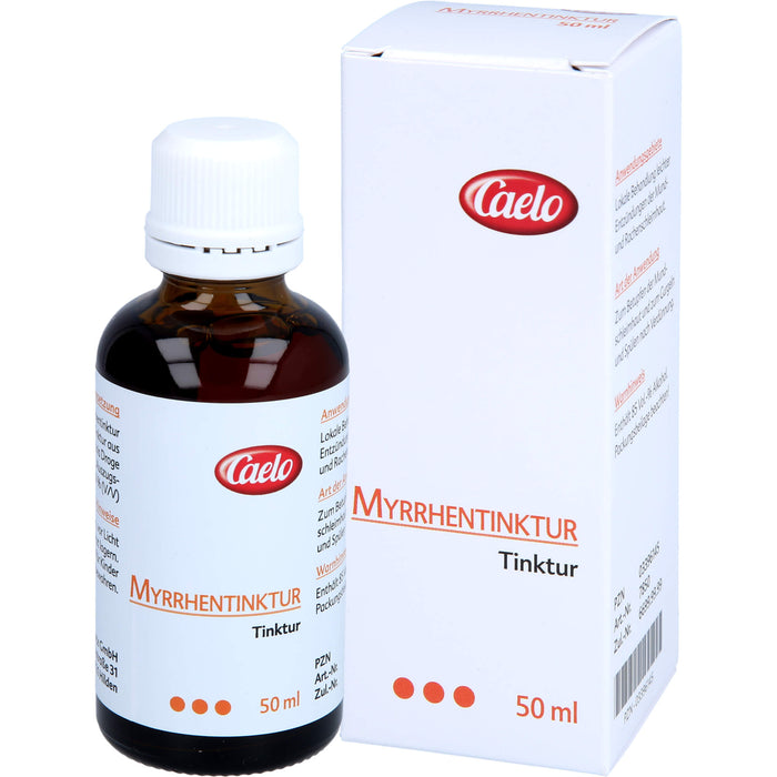 Caelo Myrrhentinktur bei leichten Entzündungen im Mundraum, 50 ml Solution