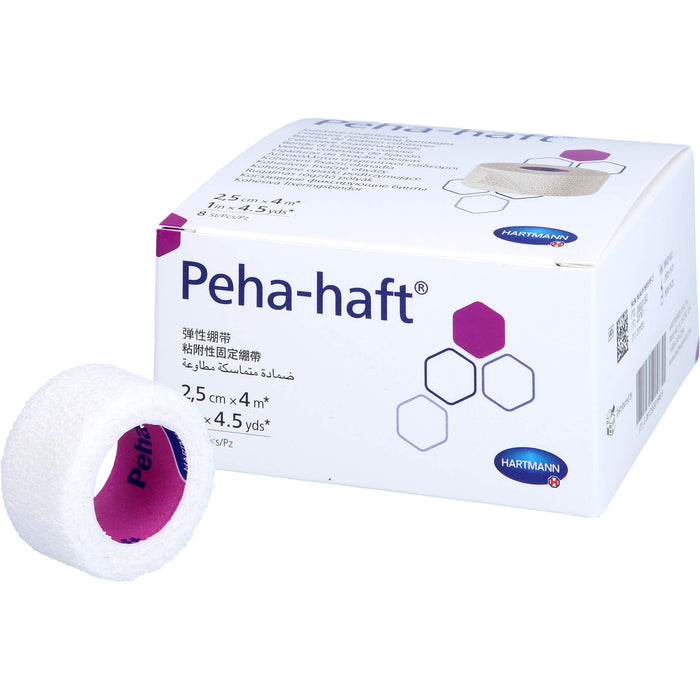 Peha-haft Latexfrei Fixierbinde 2,5cmx4m, 8 pc Paquet