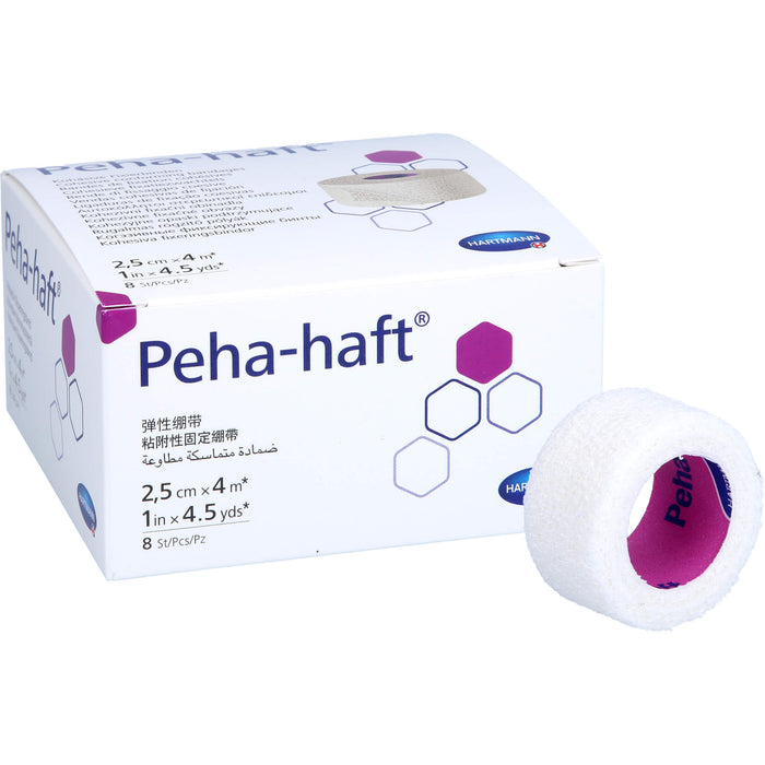 Peha-haft Latexfrei Fixierbinde 2,5cmx4m, 8 pc Paquet