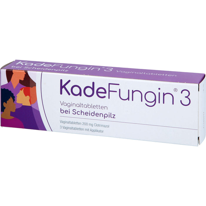 KadeFungin 3 Vaginaltabletten mit Applikator, 3 pcs. Tablets