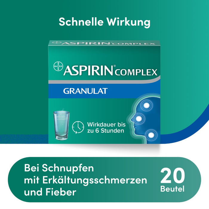 ASPIRIN Complex Granulat, 20 pcs. Sachets
