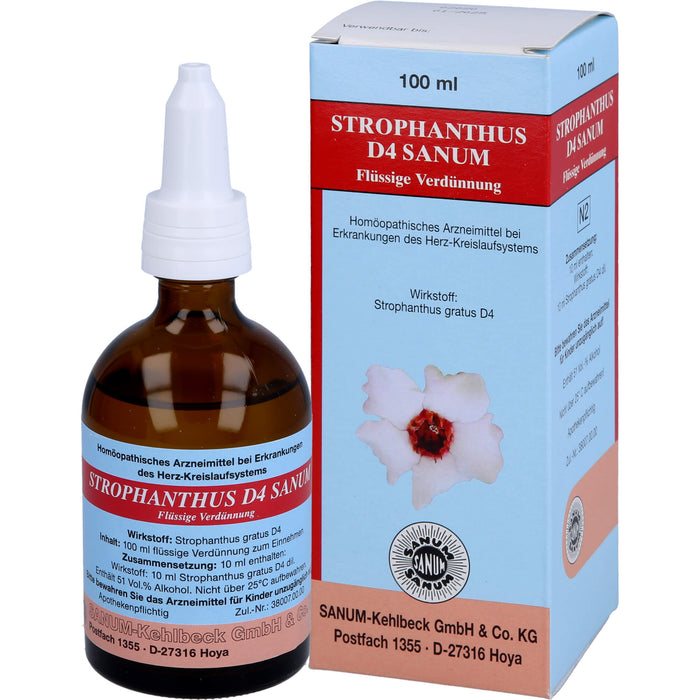 SANUM-KEHLBECK Strophanthus D4 Sanum flüssige Verdünnung bei Erkrankungen des Herz-Kreislaufsystems, 100 ml Solution