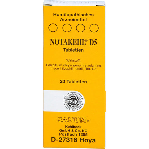 SANUM-KEHLBECK Notakehl D5 Tabletten, 20 St. Tabletten