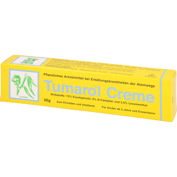 Tumarol Creme bei Erkältungskrankheiten der Atemwege, 50 g Cream