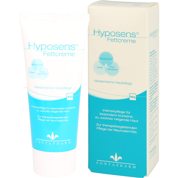 Hyposens Fettcreme für die trockene und zu Juckreiz neigende Haut, 100 g Crème
