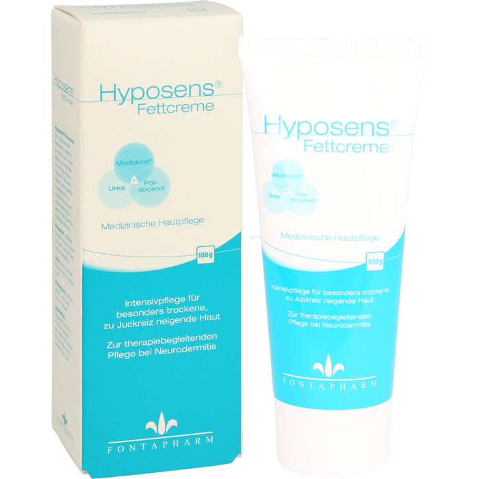 Hyposens Fettcreme für die trockene und zu Juckreiz neigende Haut, 100 g Crème