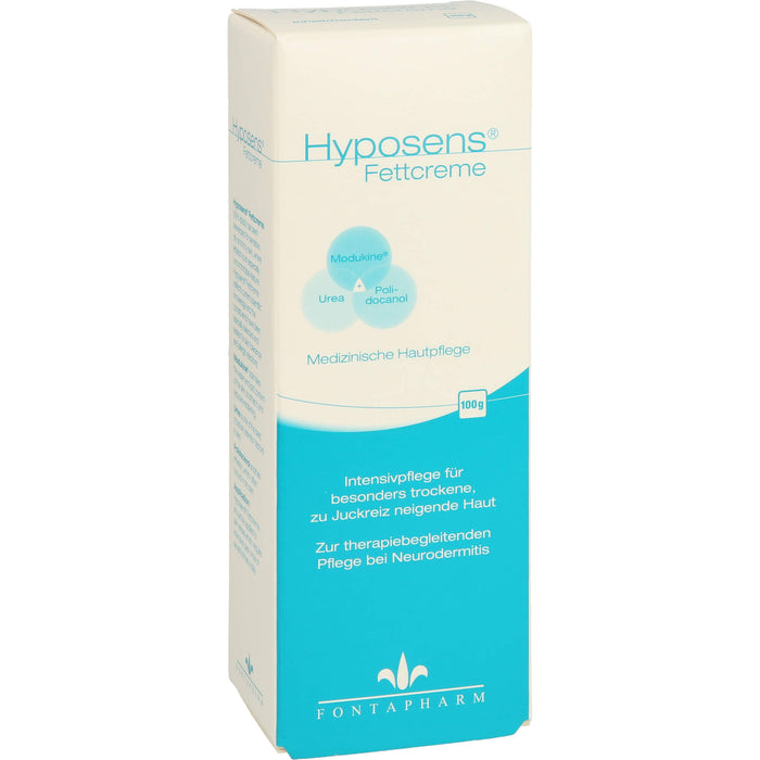 Hyposens Fettcreme für die trockene und zu Juckreiz neigende Haut, 100 g Crème