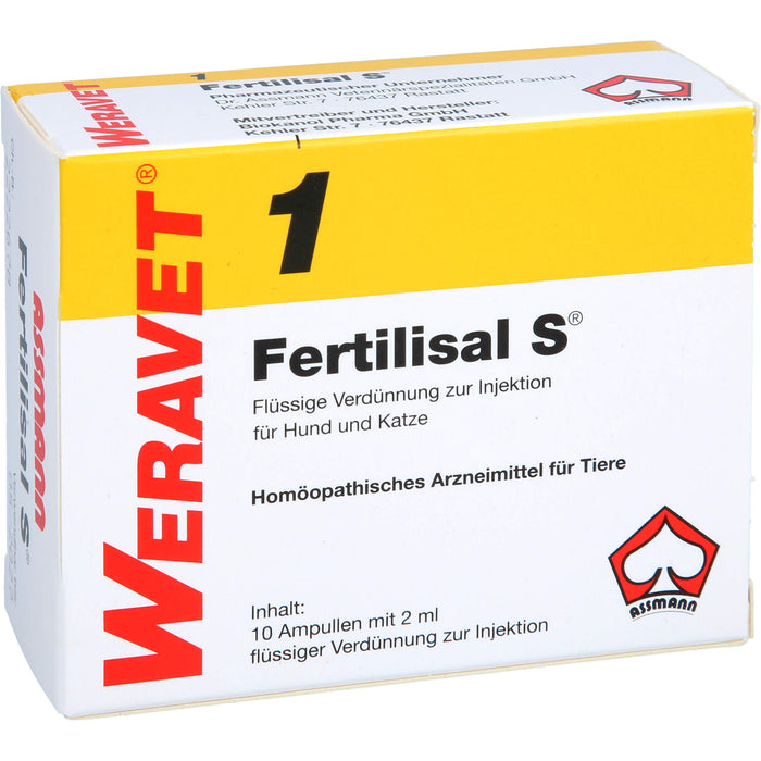 WERAVET 1 Fertilisal S flüssige Verdünnung, 10 pc Ampoules
