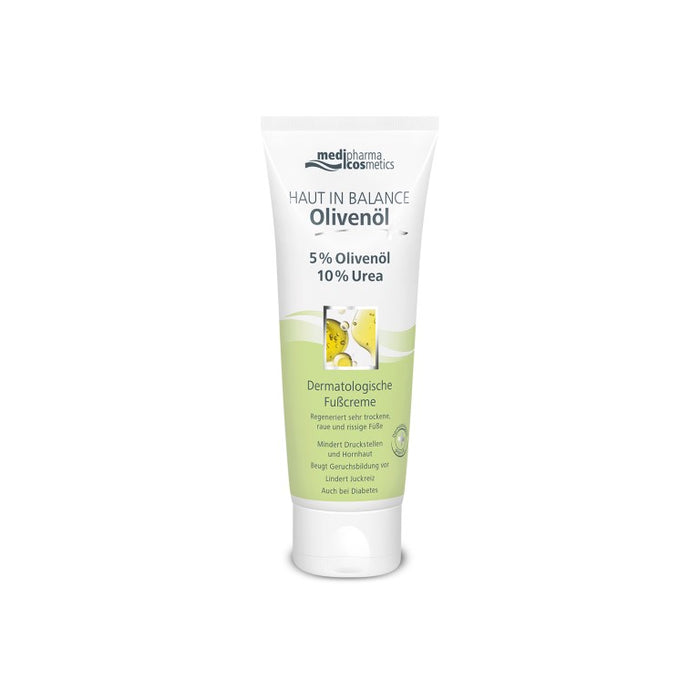Medipharma Cosmetics Haut in Balance Olivenöl Fußcreme 5% Olivenöl 10% Urea, 100 ml Cream