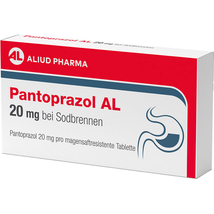 Pantoprazol AL 20 mg Tabletten bei Sodbrennen, 7 pcs. Tablets