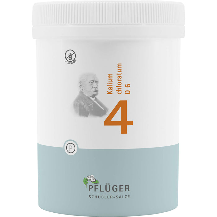 Pflüger Biochemie Nr.4 Kalium chloratum D6 Tabletten, 1000 pc Tablettes