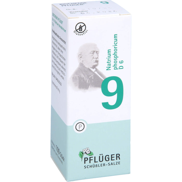 Pflüger Biochemie Nr.9 Natrium phosphoricum D6 Tabletten, 100 pc Tablettes