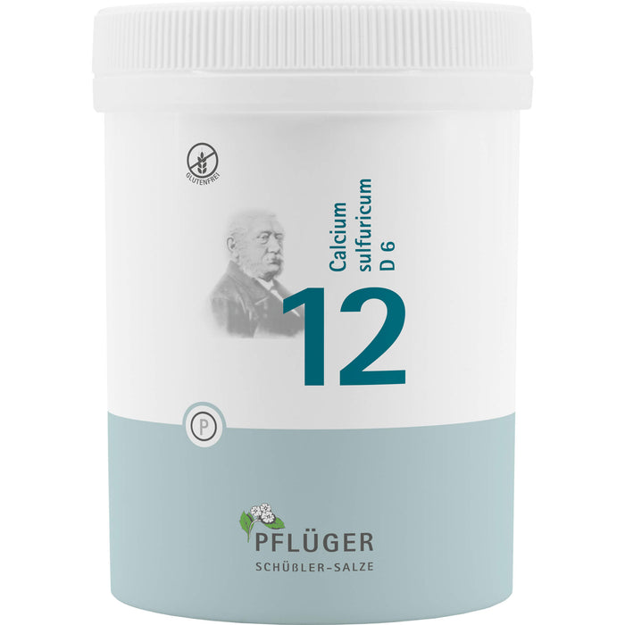 Pflüger Biochemie Nr.12 Calcium sulfuricum D6 Tabletten, 1000 pc Tablettes