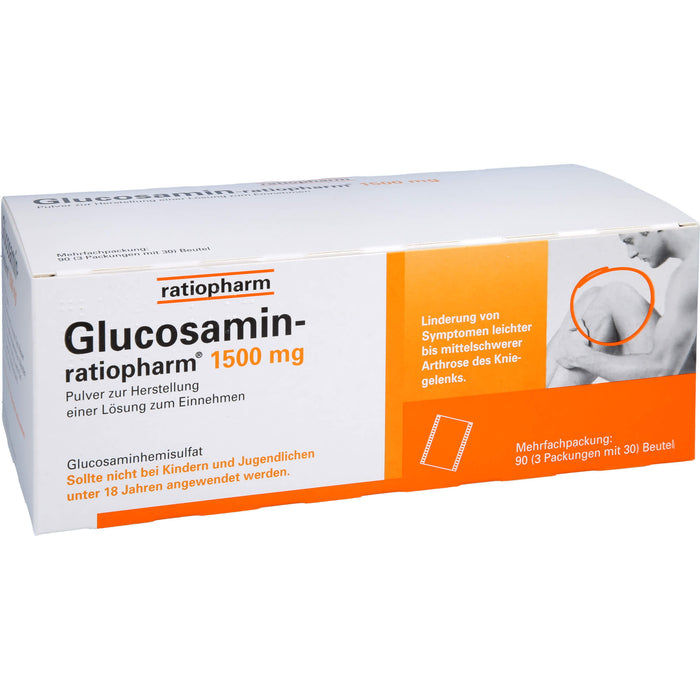 Glucosamin-ratiopharm 1500 mg Pulver bei Kniegelenk-Arthrose, 90 pcs. Sachets