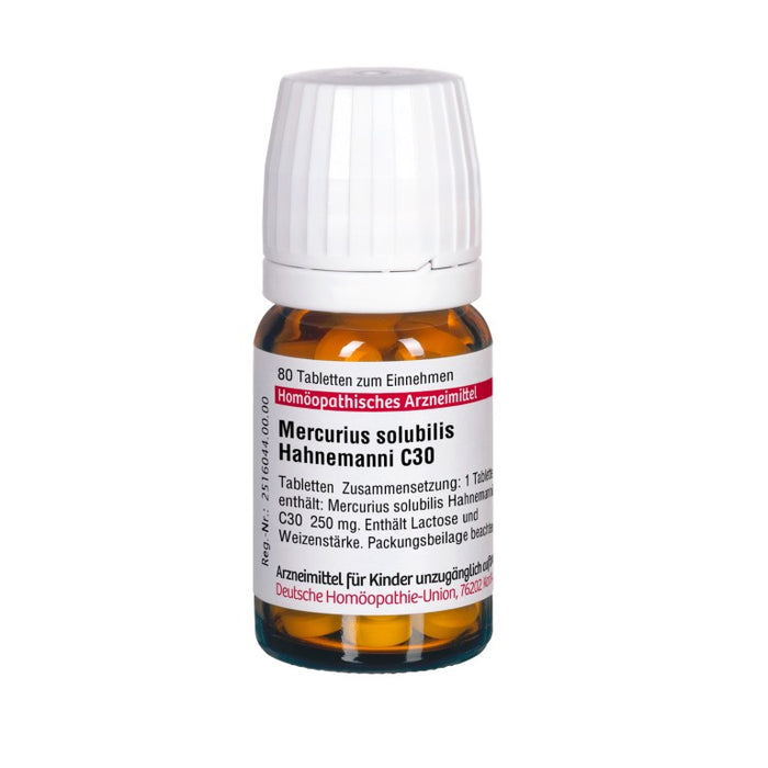 DHU Mercurius solubilis Hahnemanni C30 Tabletten, 80 St. Tabletten