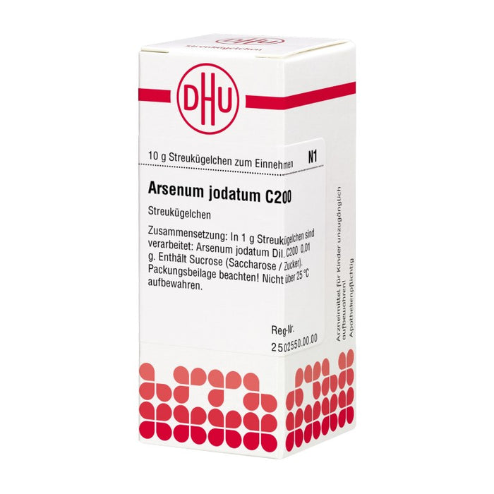 Arsenum jodatum C200 DHU Globuli, 10 g Globules